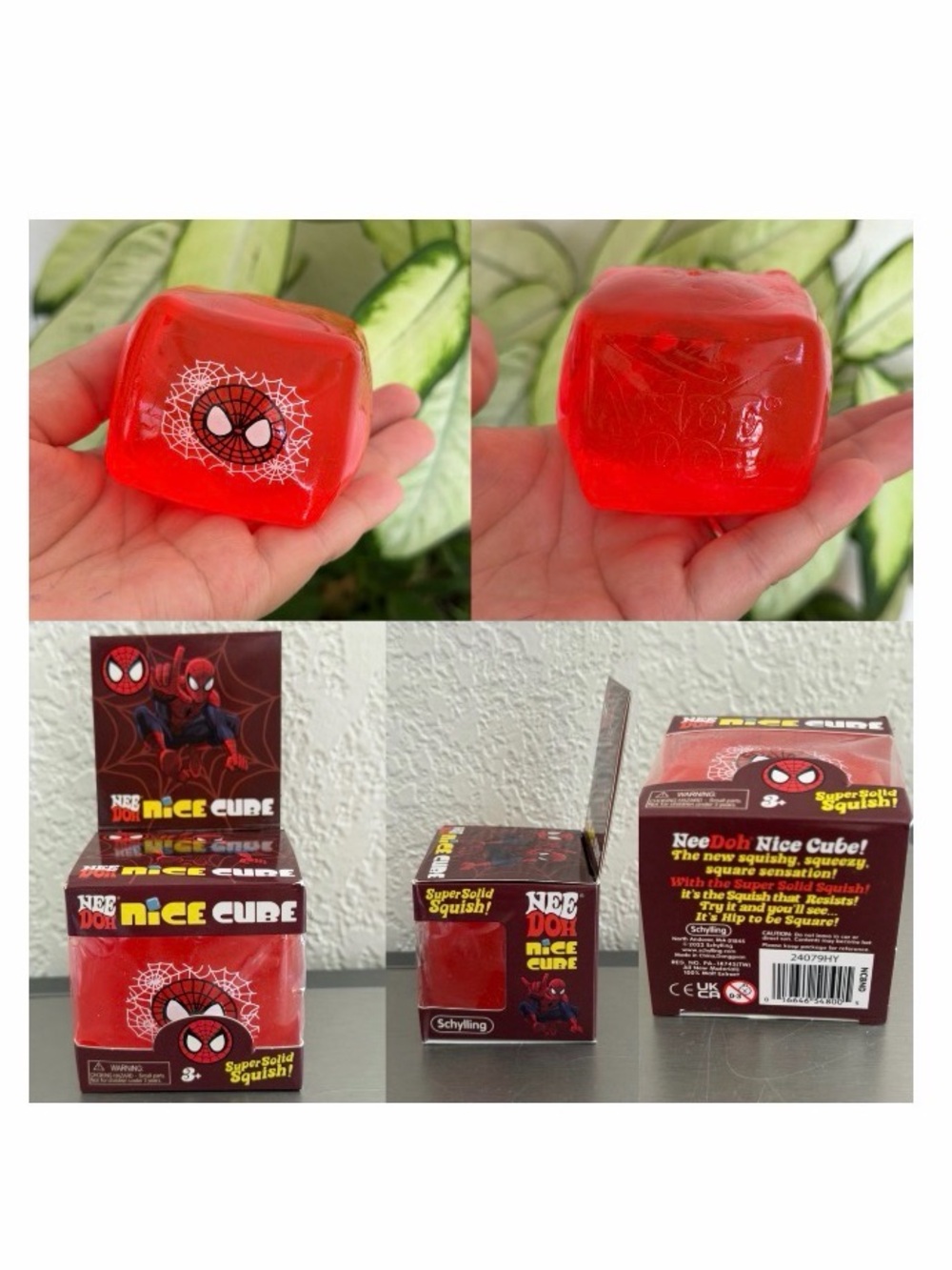 Spider-Man Red Squishy Cube